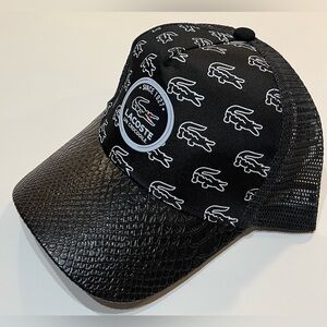 Black Mesh Lacoste Hat